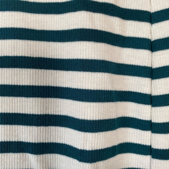 Emma & Michele Green Stripe Size Medium Dress - Picture 2 of 7